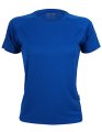 Dames Sportshirt CONA SPORTS Rainbow Tech Tee Royal Blue